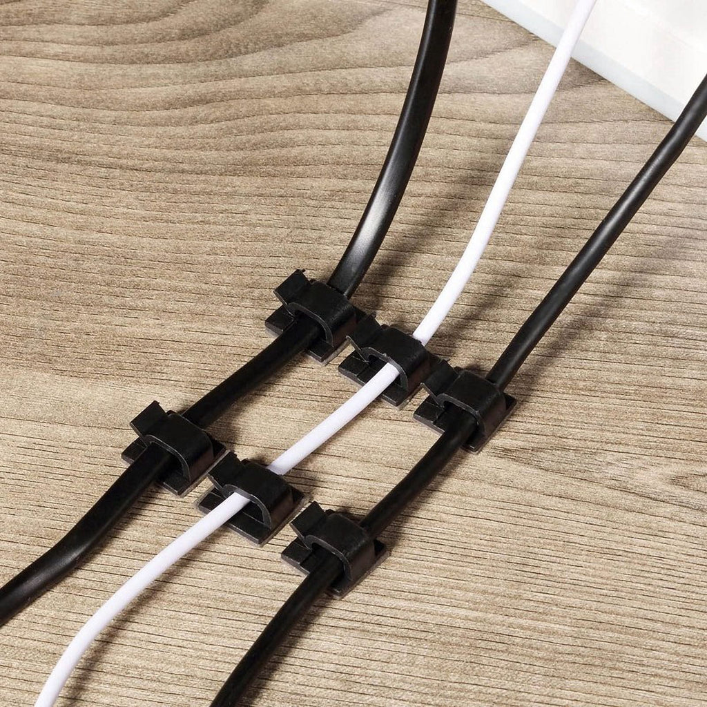 100 Pc Outdoor Light Clips for String Lights Self Adhesive Mini Cable Hooks Wire Clips Hooks Cord Organizer Holder Black - Image 6