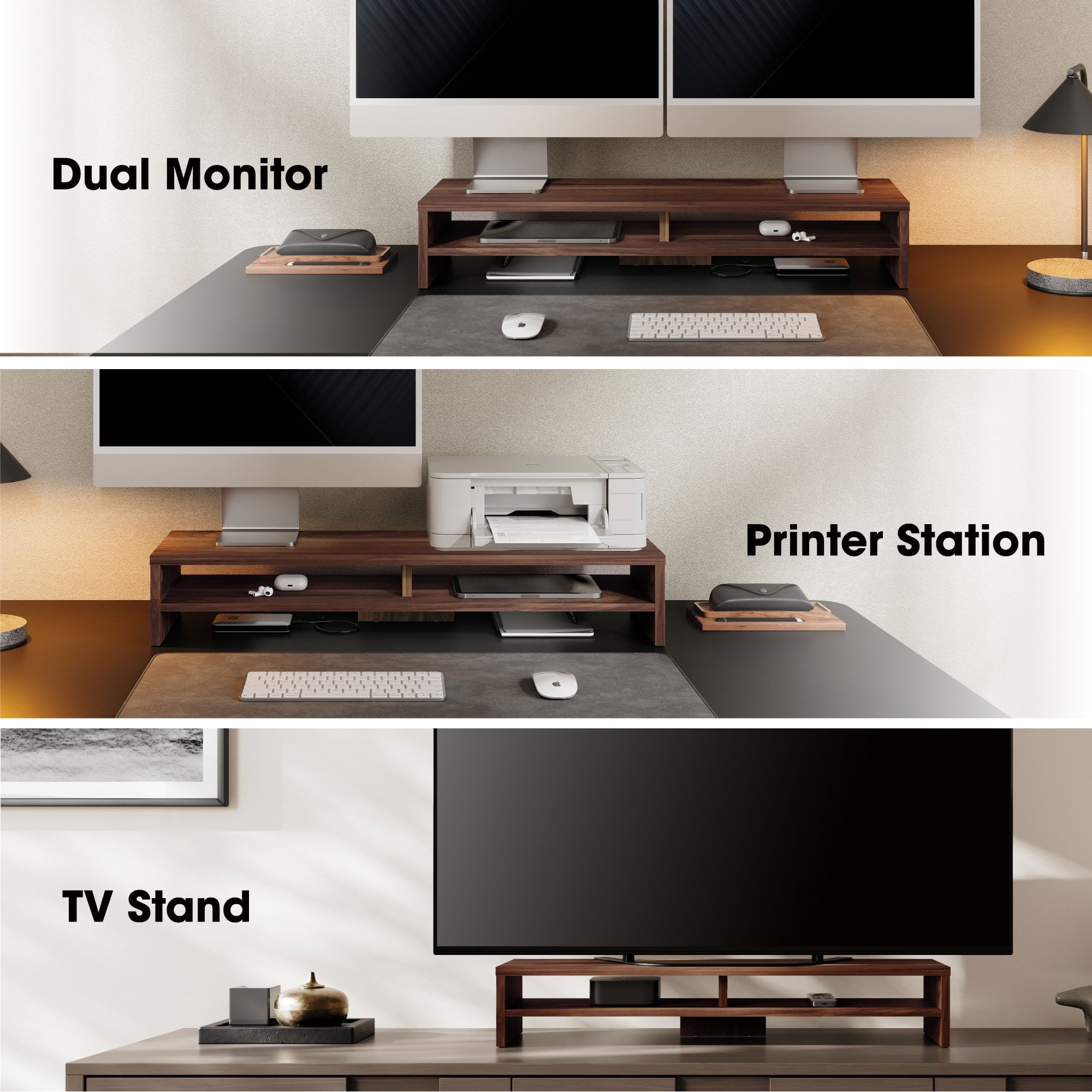 Fenge Monitor Stand, 31.5 Inch Computer Monitor Riser for Desk - Image 6