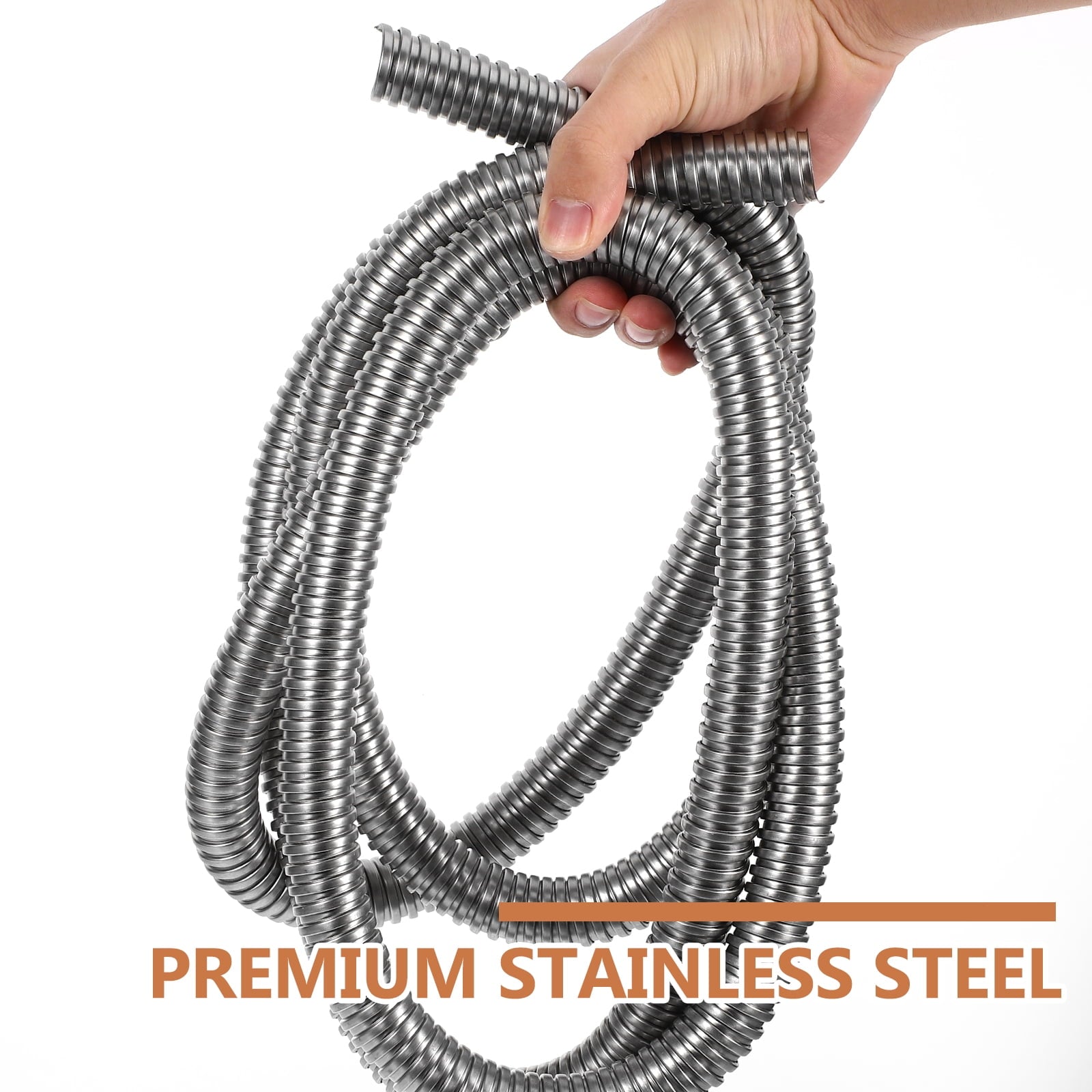 3 M Wire Loom Stainless Steel Protective Sleeve Cable Organizer - Image 3