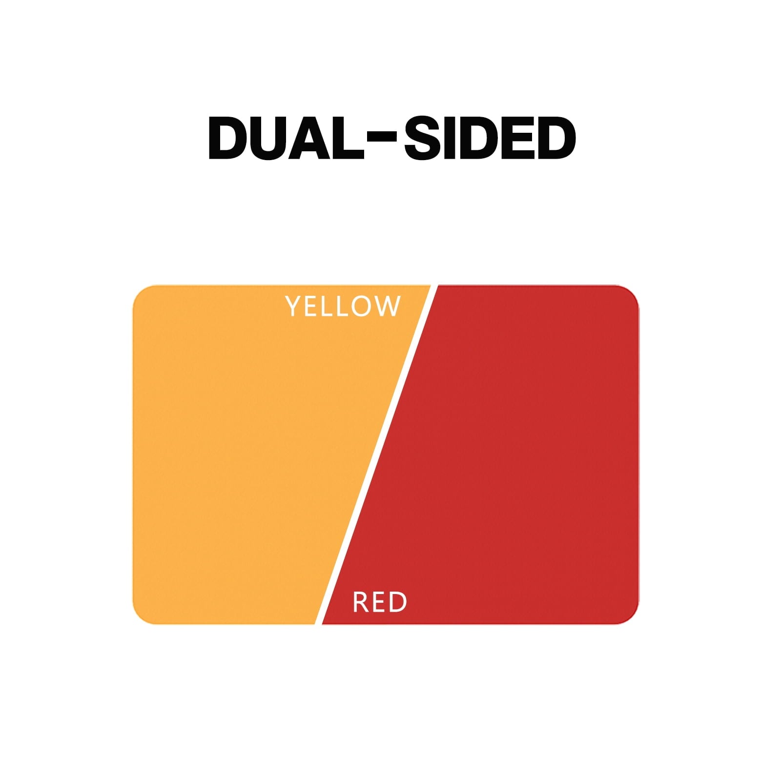 Desk Pad Protector,PU Leather Dual Side Mouse Pad, 23.6" x 15.7",Non-Slip and Waterproof Writing Mat (Red + Yellow) - Image 2