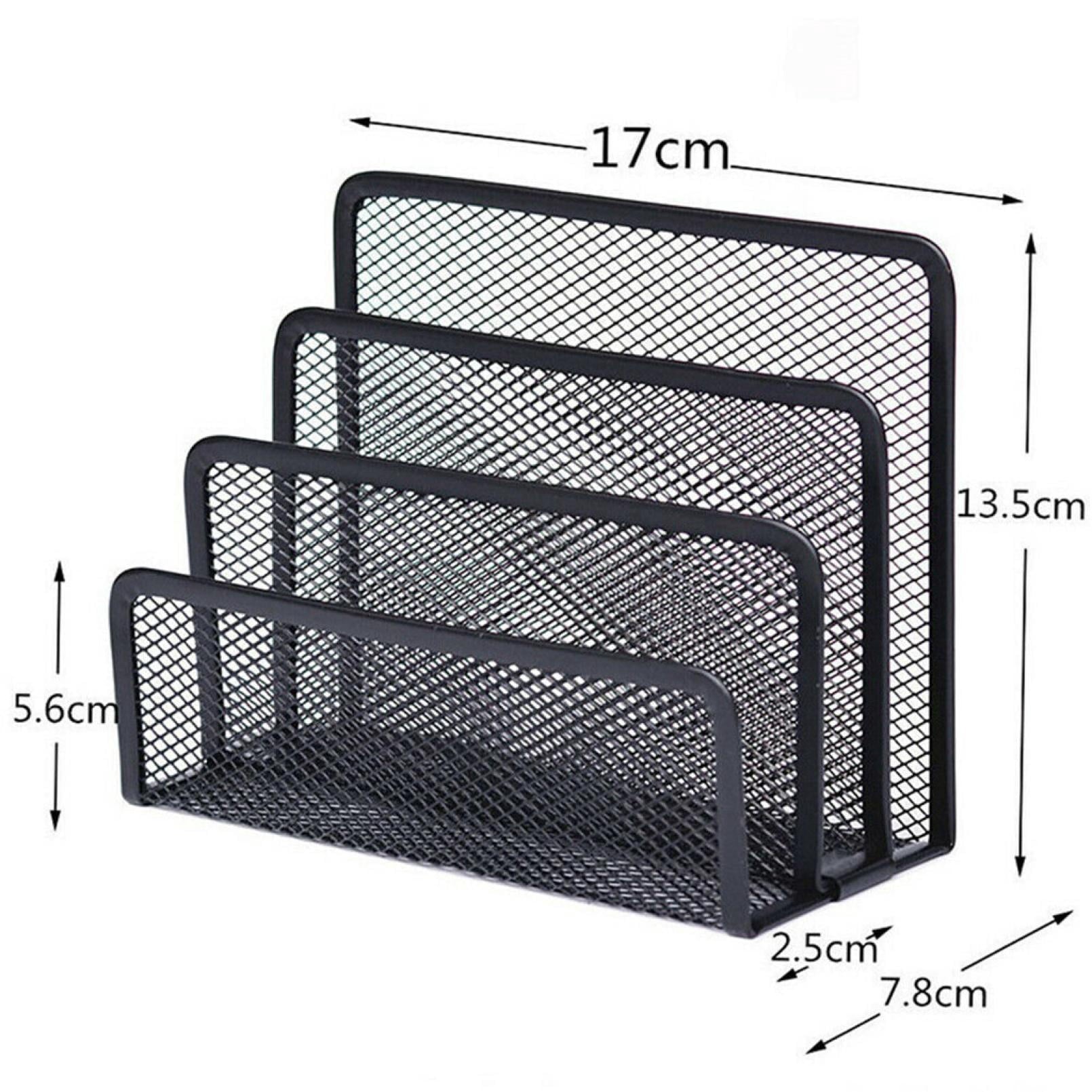 Mail Organizer Letter for Metal Mesh with 6 Vertical Upright Compartments - Image 3