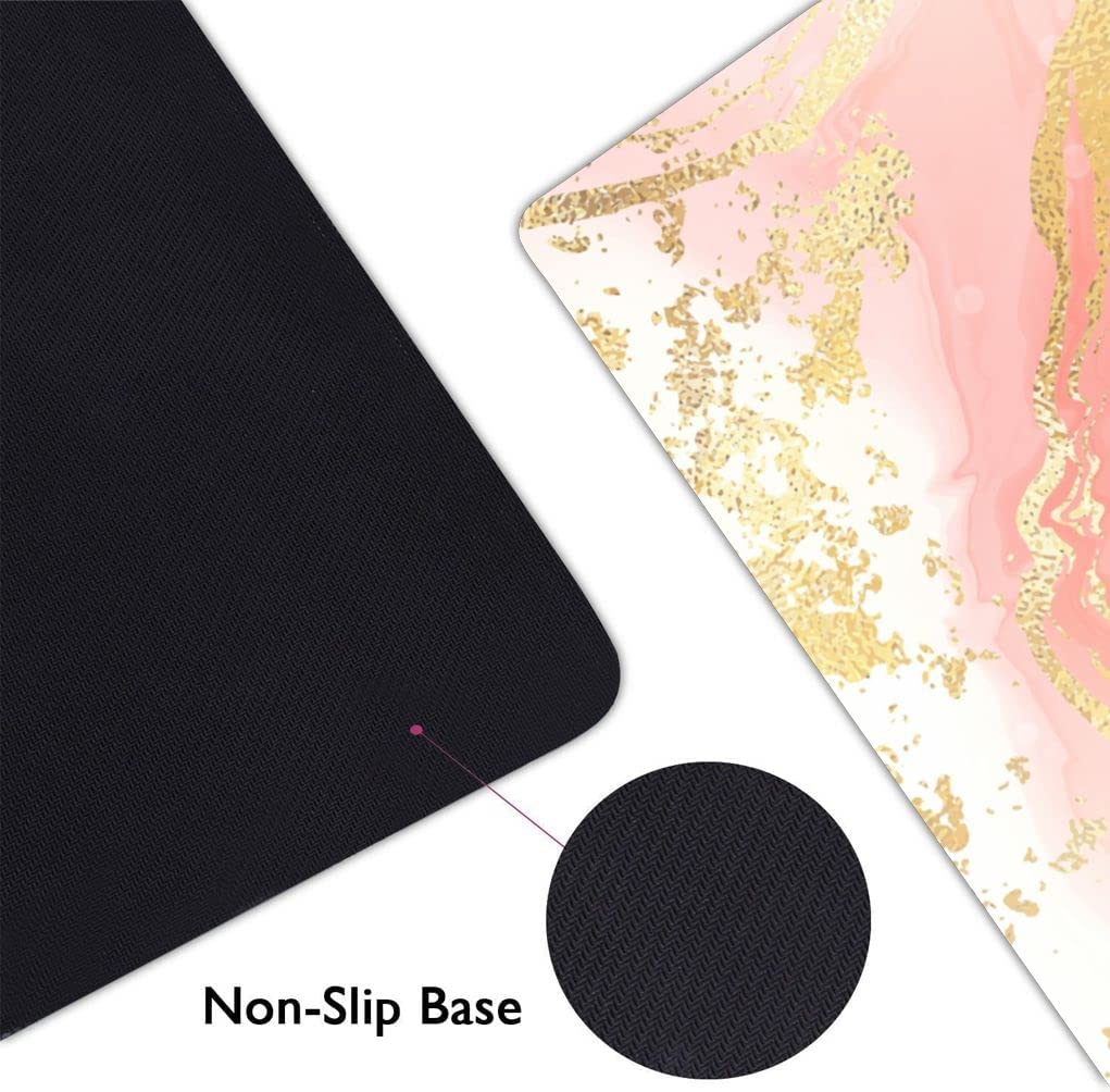 Extended Gaming Mouse Pad (31.5x11.8 in), Large Non-Slip Rubber Base Mousepad,Waterproof Keyboard Mouse Mat Desk Pad ... - Image 5