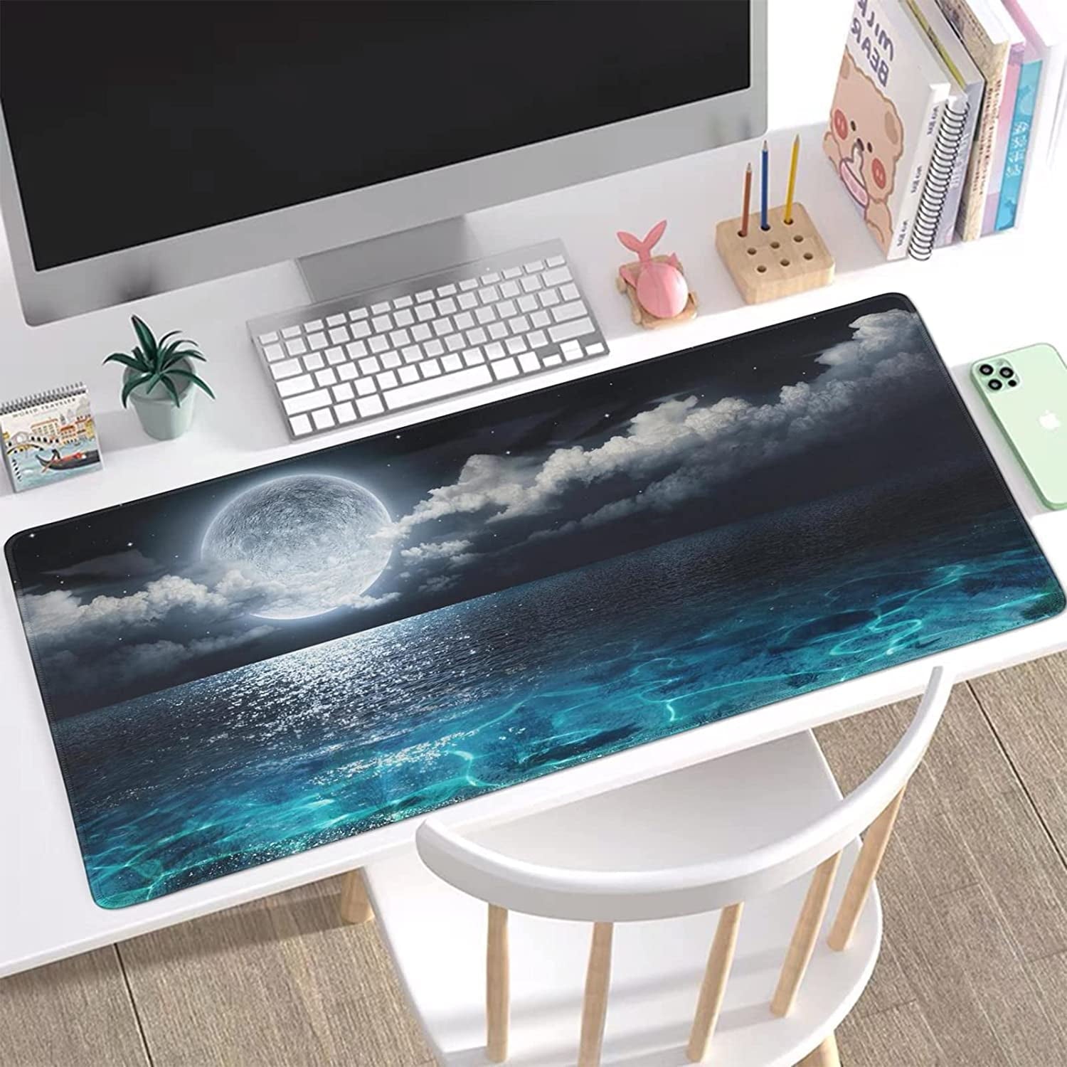 s On Top of s Gaming Mouse Pad with Non-Slip Base Extended Large Mouse Pad XL Keyboard Mouse Pad for Work, Game, Offi... - Image 3