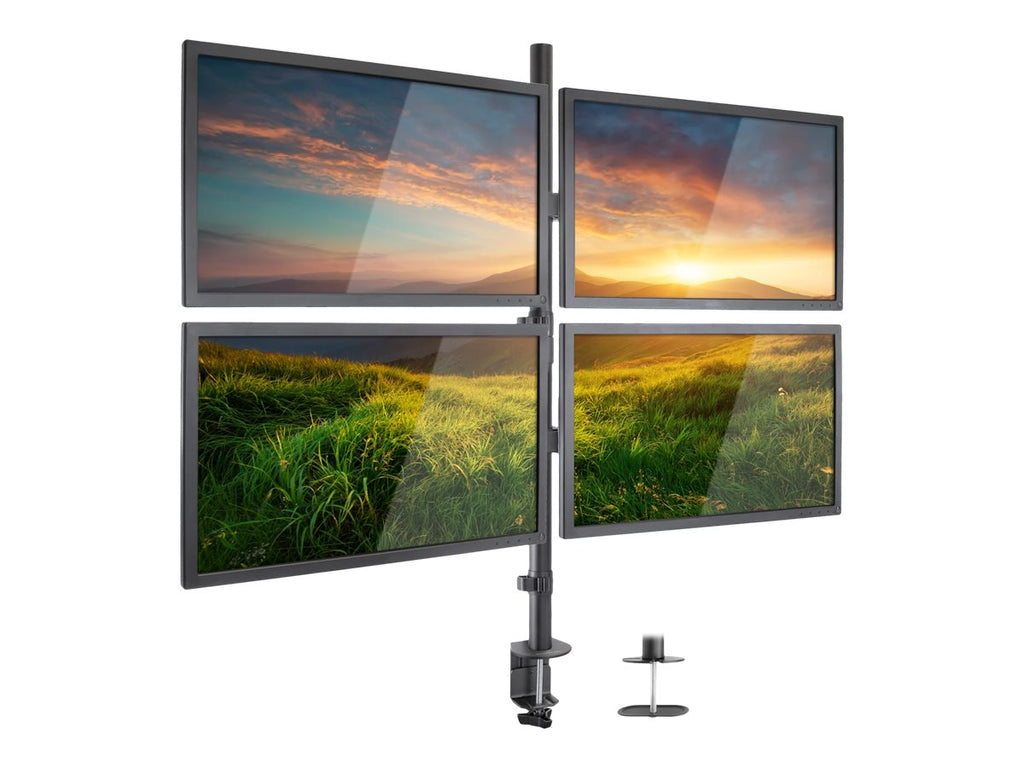 Mount-lt! Quad Monitor Mount | Fits 17"-32" Monitors | 4 Screen Desk Stand - Image 3