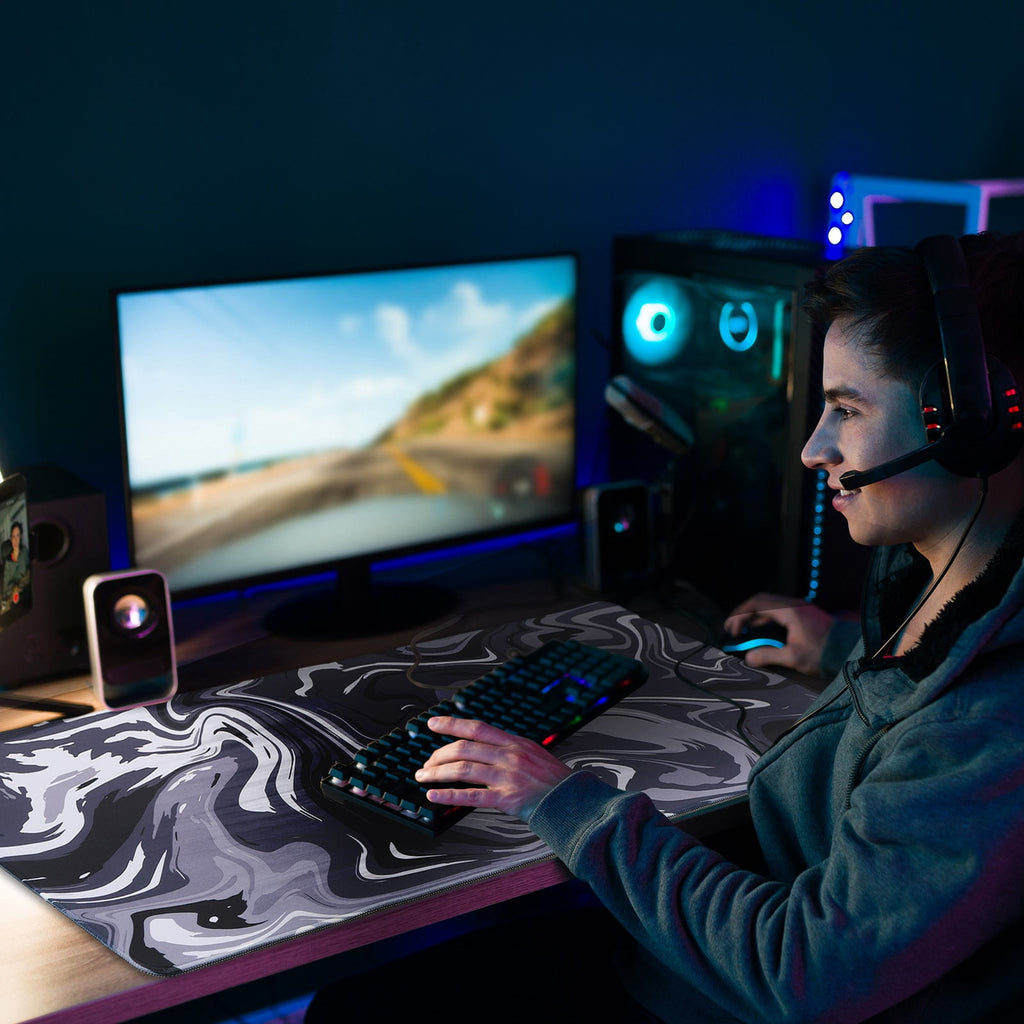 Large Gaming Mouse Pad (XXL), Non Slip 35.4 x 15.7 inches Computer Pad for Desk, 3mm Thickened Big Rubber Base Mouse ... - Image 6