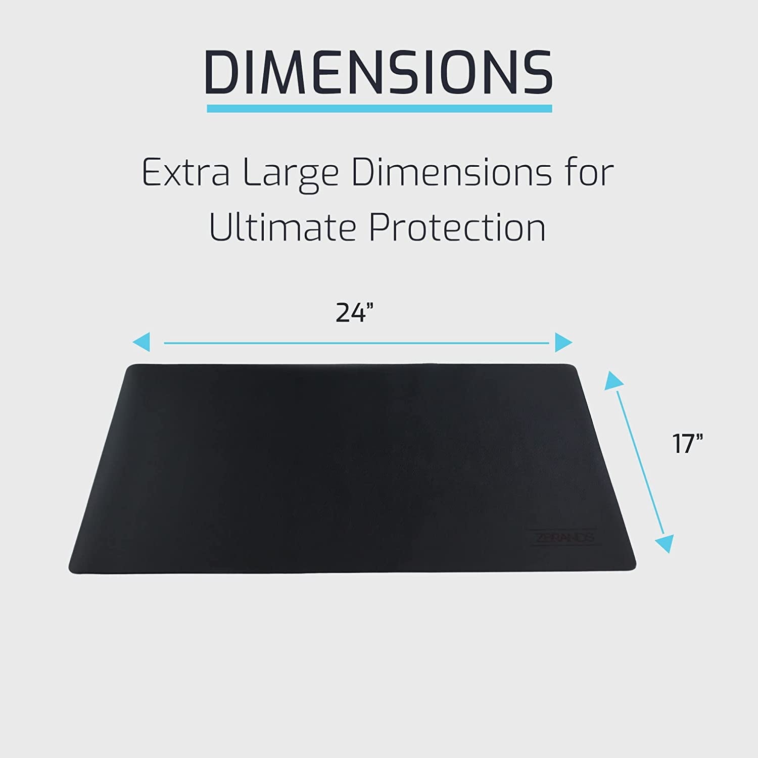 ZBRANDS // Leather Smooth Desk Mat Pad Blotter Protector 24 x 17 inches - Image 6