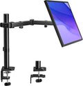 Single Monitor Stand for 17"32" Screens, Fully Adjustable Monitor Arm Desk Mount up to 22 lb, C-Clamp & Grommet Base,...