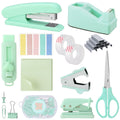 13-in-1 Office Supplies Set & Desk Organizer Kit, Premium Stapler, Tape Dispenser, 1000 Staples, Scissors, Paper/Bind...